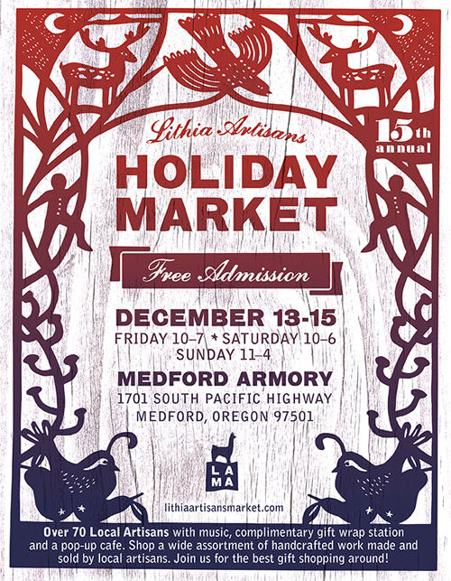 Lithia Artisans Holiday Market 2019 poster